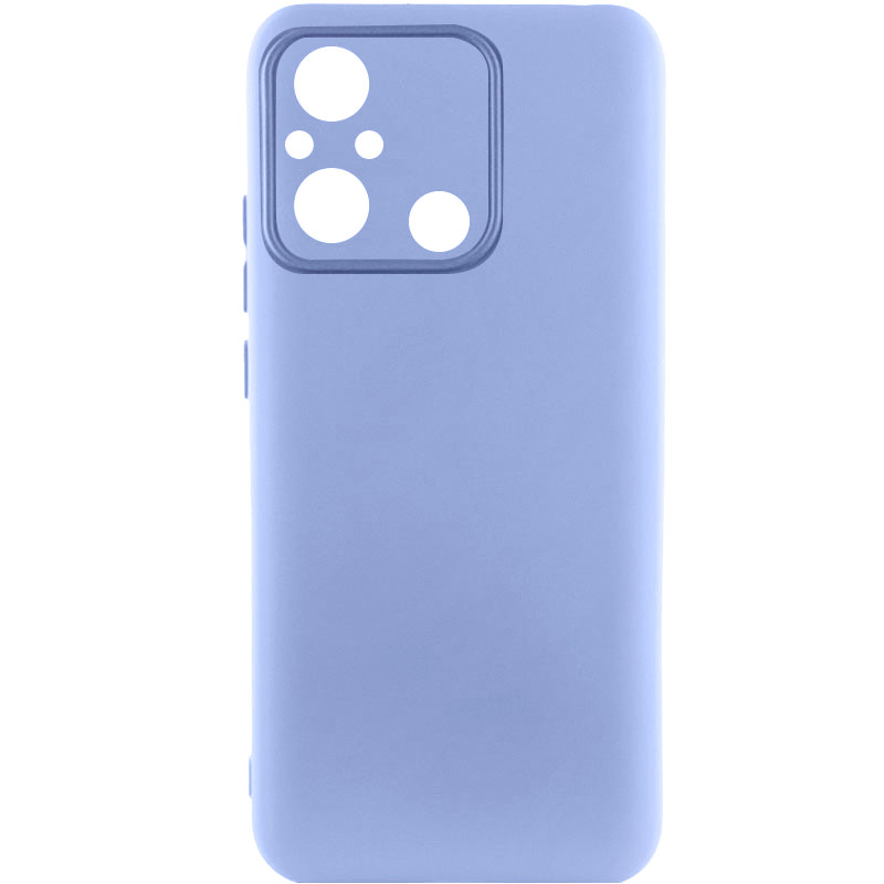 Чехол TPU GETMAN Liquid Silk Full Camera для Xiaomi Redmi 12C (Сиреневый / Light purple)