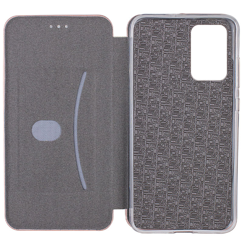 Кожаный чехол-книжка Classy для Xiaomi Redmi Note 11 (Global) / Note 11S (Rose Gold) в магазине vchehle.ua