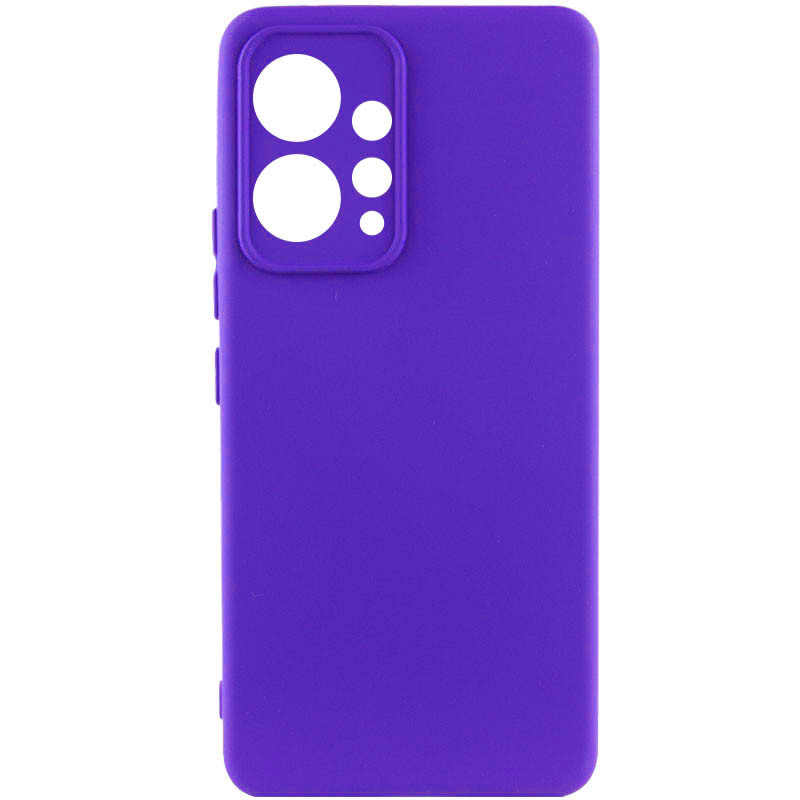Чехол TPU GETMAN Liquid Silk Full Camera для Xiaomi Redmi Note 12 4G (Синий / Iris)
