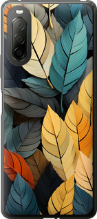 

Чохол Кольорове листя на Sony Xperia 10 II 1629510