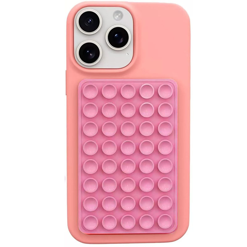 Держатель-присоска для телефона Double Side Silicone 100*64мм (Pink)