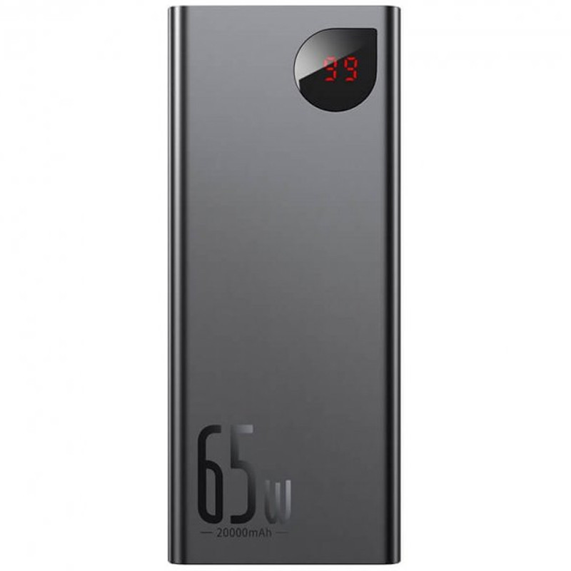 Портативное ЗУ Baseus Adaman Metal Digital Display QC 65W 20000 mAh (PPIMDA-D) (Black)