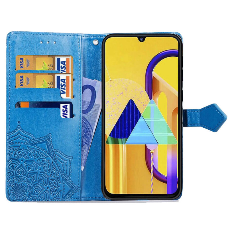 

Кожаный чехол (книжка) Art Case с визитницей для Samsung Galaxy M21 (Синий) 788022