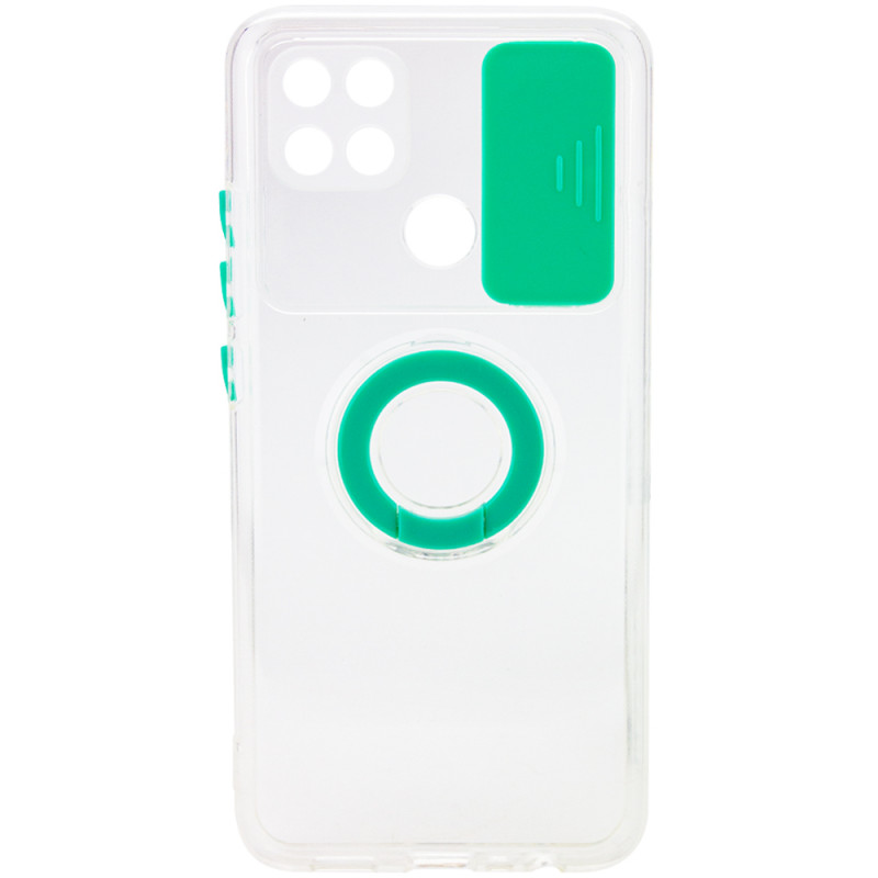 

Чохол Camshield ColorRing TPU зі шторкою для Oppo A15 (М'ятний) 1162231