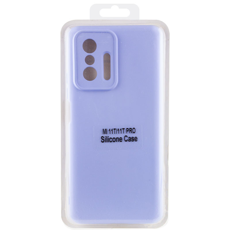 Купити Чохол Silicone Cover Lakshmi Full Camera (AA) на Xiaomi 11T / 11T Pro (Бузковий / Dasheen) на vchehle.ua