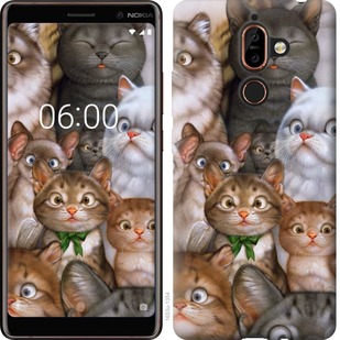 

Чехол коты для Nokia 7 Plus 757783