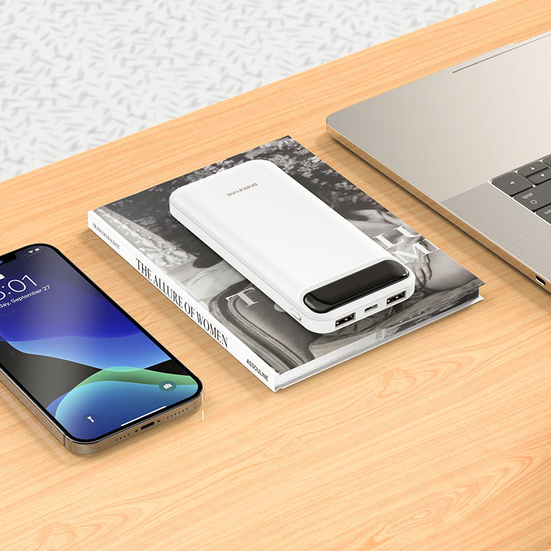 Портативное ЗУ Power Bank BOROFONE BJ14 10000 mAh (Белый) в магазине vchehle.ua