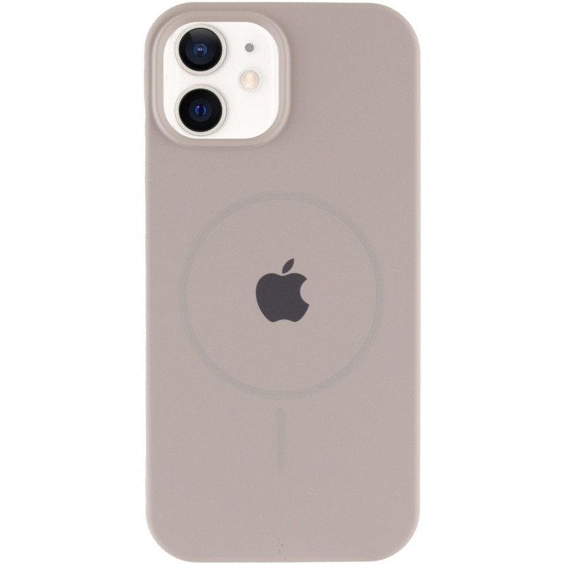 Фото Чехол Silicone Case Full Protective (AA) with Magnetic Safe для Apple iPhone 11 (6.1") (Серый / Light Grey) на vchehle.ua