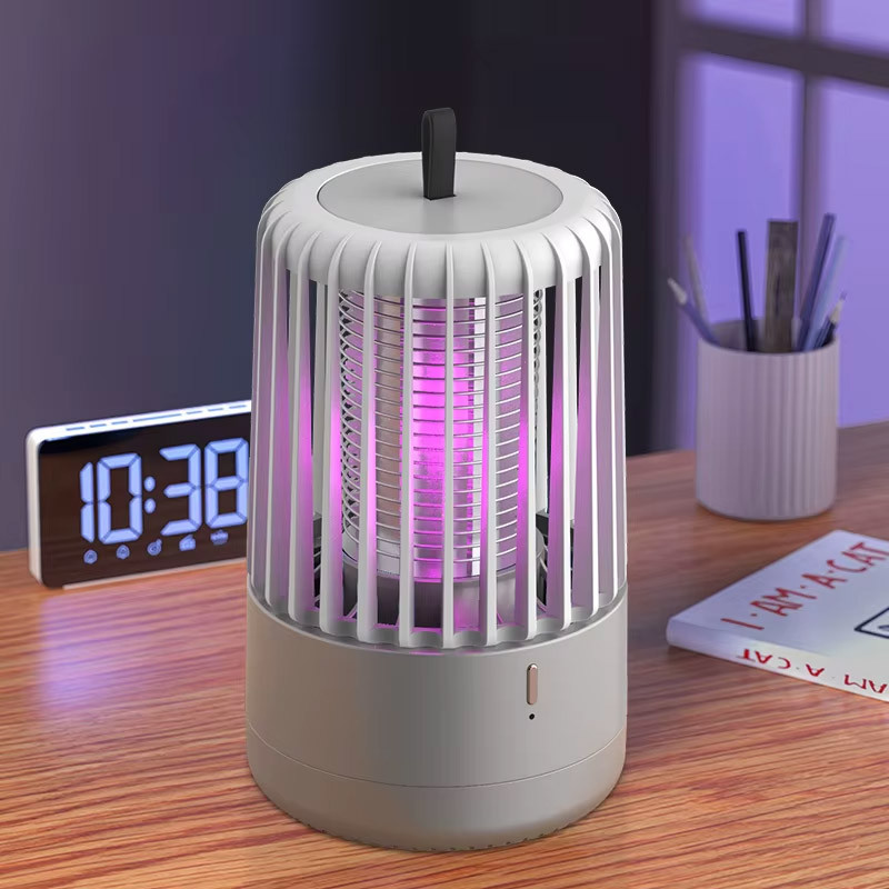 Фото Ловушка для насекомых с UV подсветкой JO-766 with battery 1200 mAh (Grey) в магазине vchehle.ua