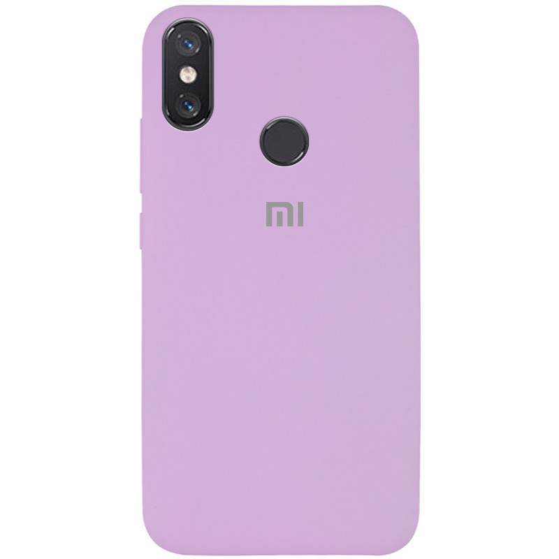 Чехол Silicone Cover Full Protective (AA) для Xiaomi Mi 8 (Сиреневый / Lilac)