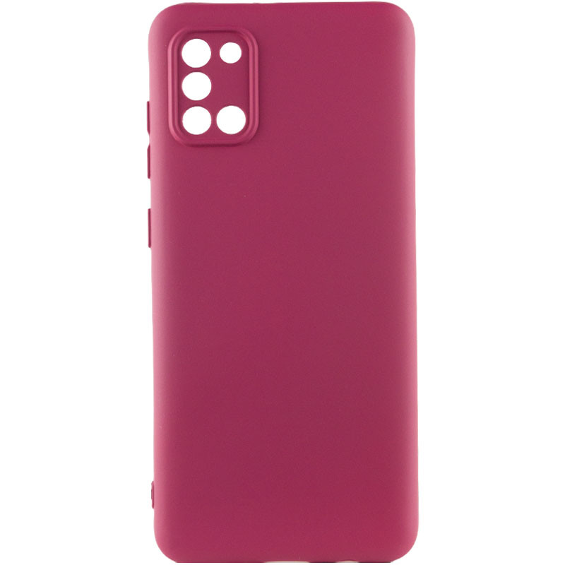 Чехол Silicone Cover Lakshmi Full Camera (A) для Samsung Galaxy A31 (Бордовый / Marsala)