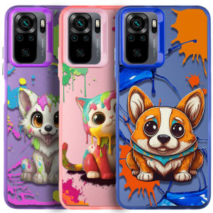 TPU+PC чехол TakiTaki Graffiti magic glow для Xiaomi Redmi Note 10