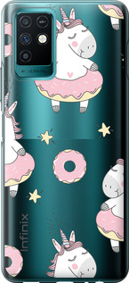 

Чехол Единорожки для Infinix Note 10 1624863