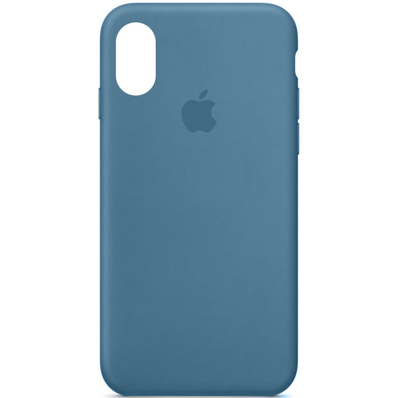 Чохол Silicone Case Full Protective (AA) на Apple iPhone XS Max (6.5") (Синій / Blue Jay)