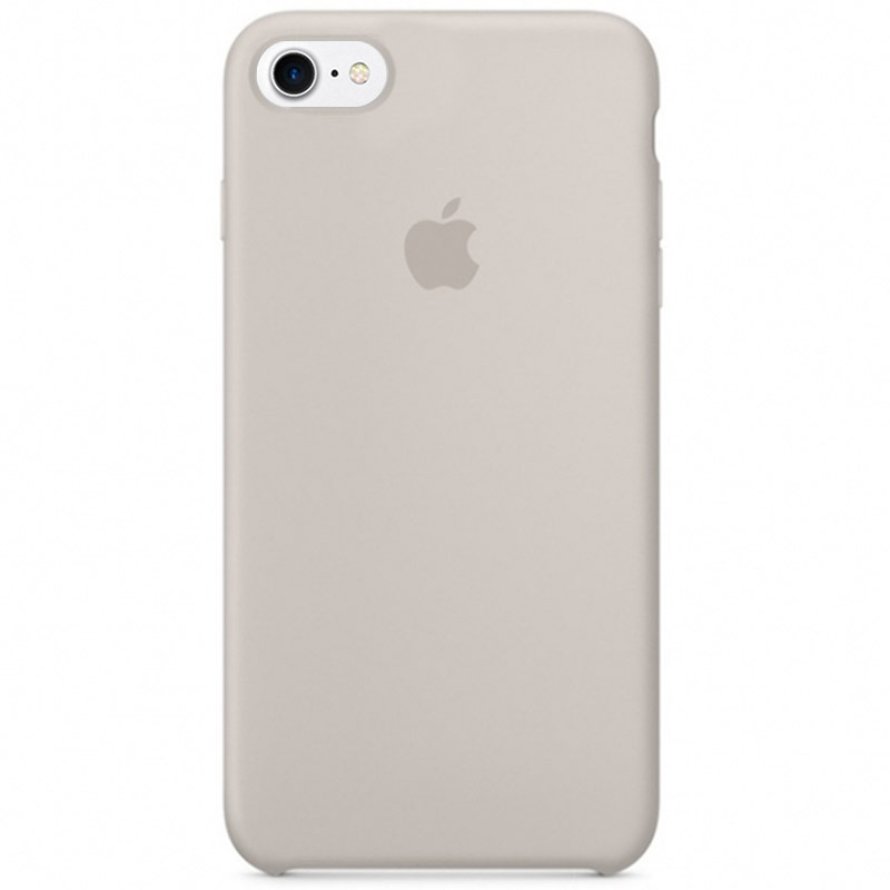 Чехол Silicone case (AAA) для Apple iPhone 7 / 8 (4.7") (Серый / Stone)