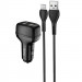 АЗП Hoco Z36 Leader 2.4A (2USB-A) + кабель USB to MicroUSB (Чорний)