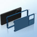 Заказать Карбоновая накладка Nillkin Camshield (шторка на камеру) для Samsung Galaxy A72 4G / A72 5G (Синий / Blue) на vchehle.ua