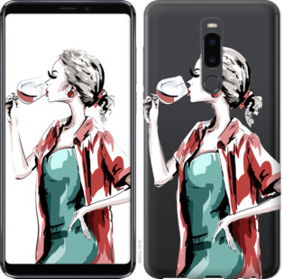 

Чехол Девушка с бокалом для Meizu Note 8 841601