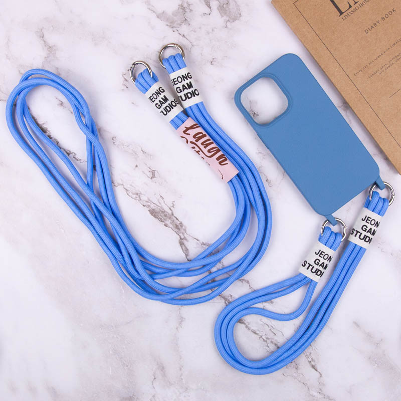 Заказать Чехол TPU two straps California для Apple iPhone 13 (6.1") (Синий / Cosmos blue) на vchehle.ua