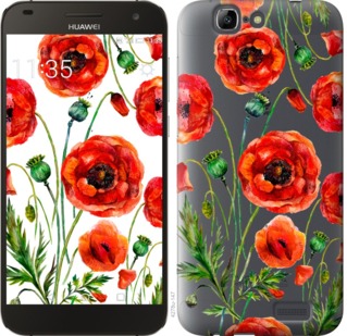 

Чехол Нарисованные маки для Huawei Ascend G7 744195