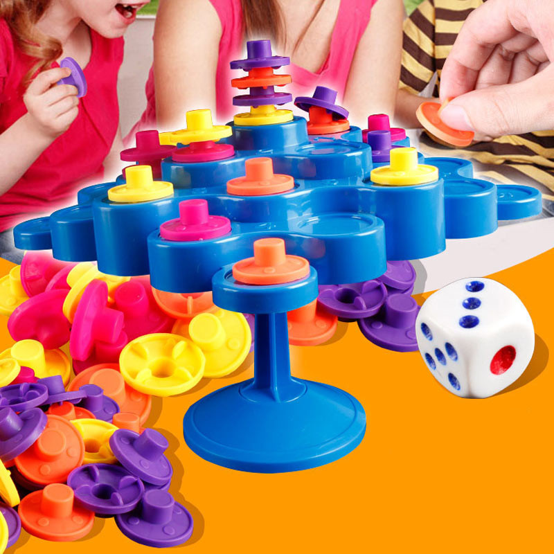 Купить Настольная интерактивная игра Ummi 707-30 Topple Tower Game (Blue) на vchehle.ua