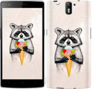 

Чехол Енотик с мороженым для OnePlus 1 801556