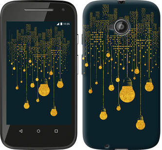 

Чехол Иллюстрация ночного города для Motorola Moto E2 592494