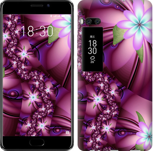Чехол Цветочная мозаика для Meizu Pro 7 Plus