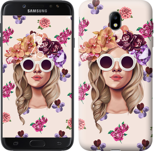 

Чехол Девушка с цветами v2 для Samsung Galaxy J7 J730 (2017) 586776