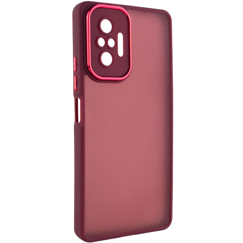 TPU+PC чохол Accent на Xiaomi Redmi Note 10 Pro / 10 Pro Max (Magenta)