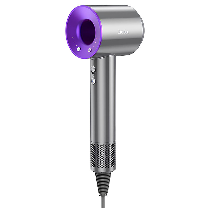 Фен для волос Hoco HP11 Plus с отрицательной ионизацией (1600W) (Purple)