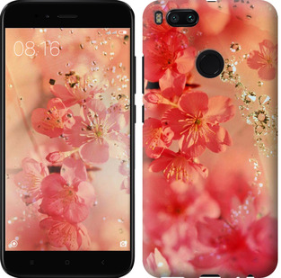 

Чехол Розовые цветы для Xiaomi Mi 5X 650306
