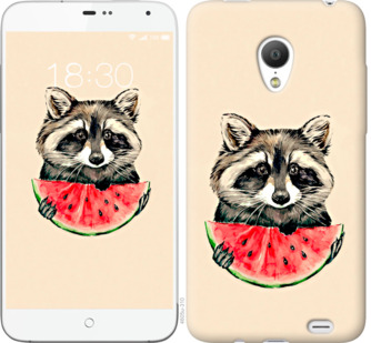 

Чехол Енотик с арбузом для Meizu MX3 799839