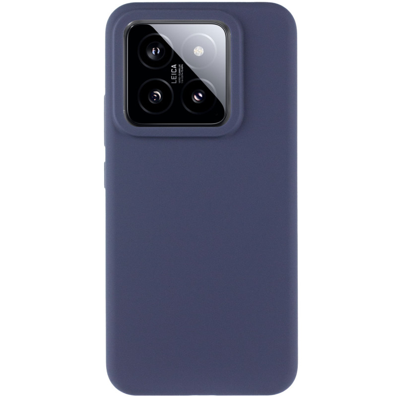 Фото Чохол Silicone Cover Lakshmi (AAA) на Xiaomi 14 Pro (Темно-синій / Midnight blue) на vchehle.ua