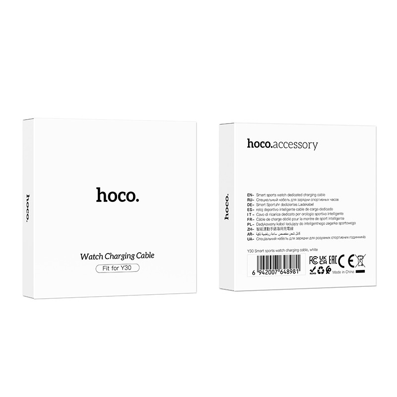 Фото Зарядний пристрій для Hoco Y30 (White) на vchehle.ua