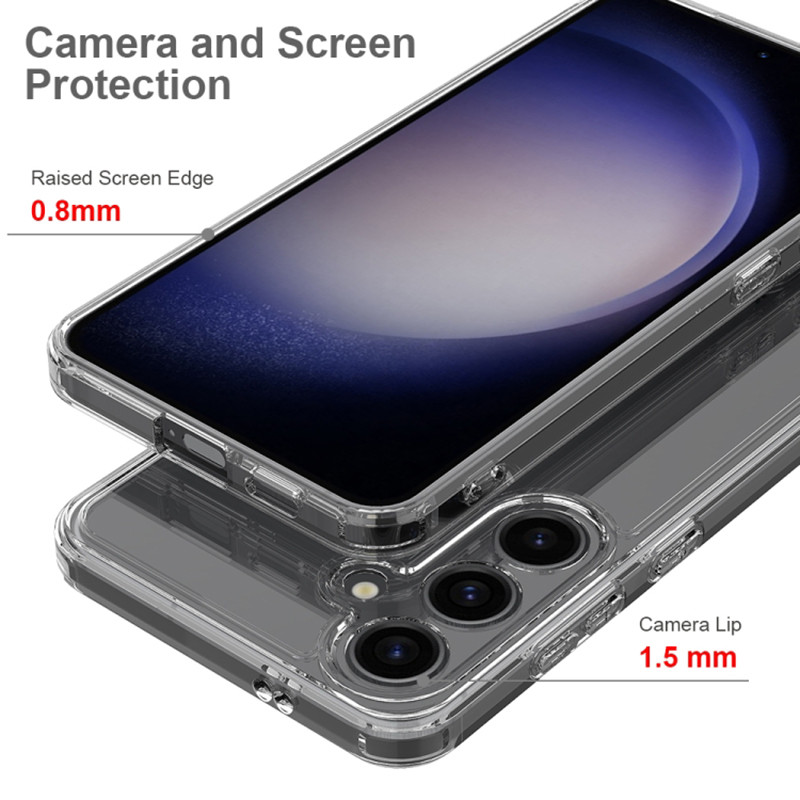 TPU чохол Epic Transparent 1,5mm Full Camera на Samsung Galaxy S24 FE (Безбарвний (прозорий)) в магазині vchehle.ua