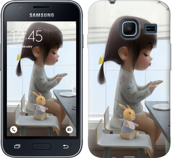 

Чехол Милая девочка с зайчиком для Samsung Galaxy J1 Mini J105H 636459