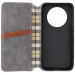 Фото Шкіряний чохол-книжка GETMAN Cubic (PU) на Xiaomi Redmi 14C / Poco C75 (Сірий) на vchehle.ua