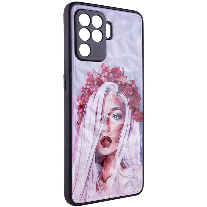 TPU+PC чехол Prisma Ladies для Oppo Reno 5 Lite (Ukrainian Girl)