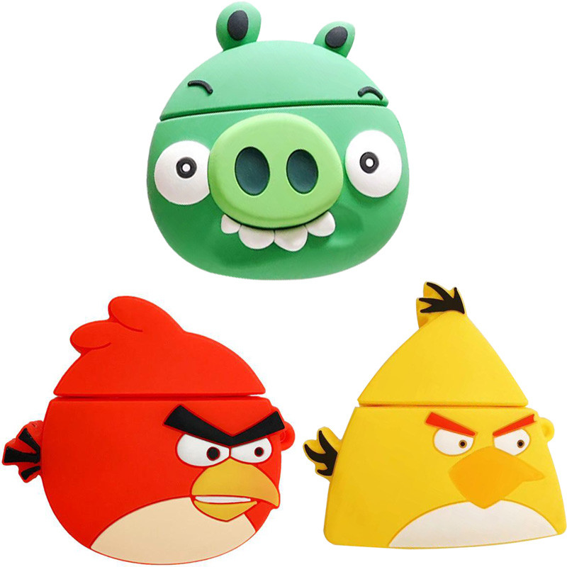 Силіконовий футляр Angry Birds series для навушників AirPods