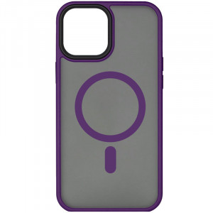 TPU+PC чехол Metal Buttons with Magnetic Safe для Apple iPhone 15 Plus (6.7")