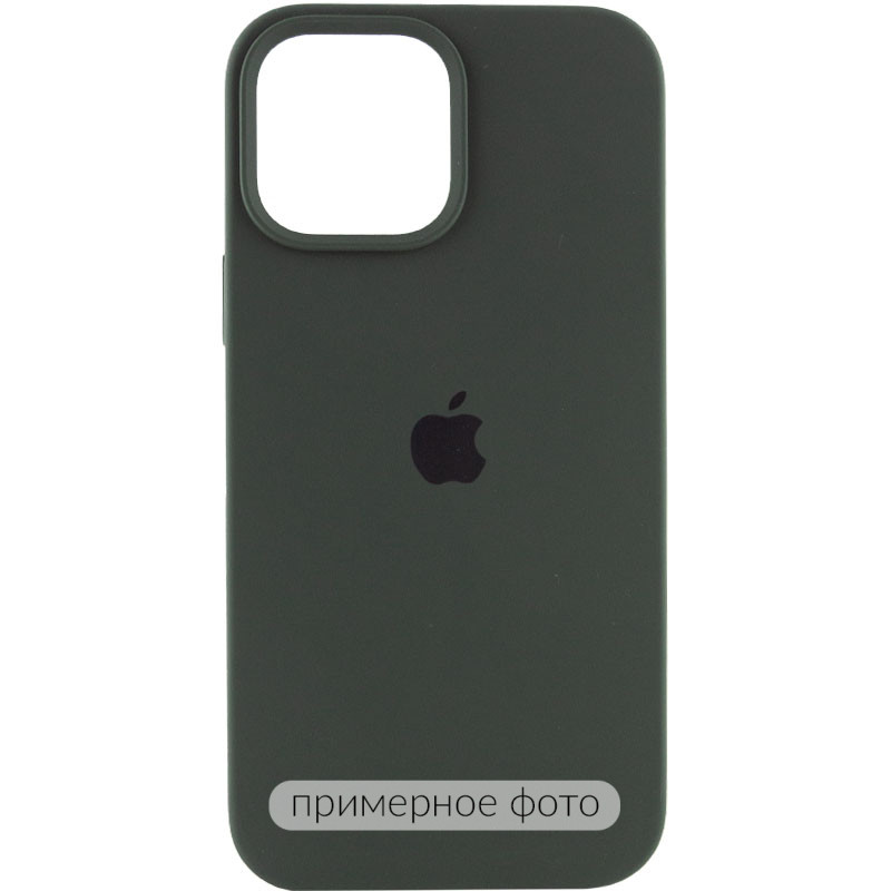 Чехол Silicone Case Full Protective (AA) для Apple iPhone 16 (6.1") (Зеленый / Cyprus Green)