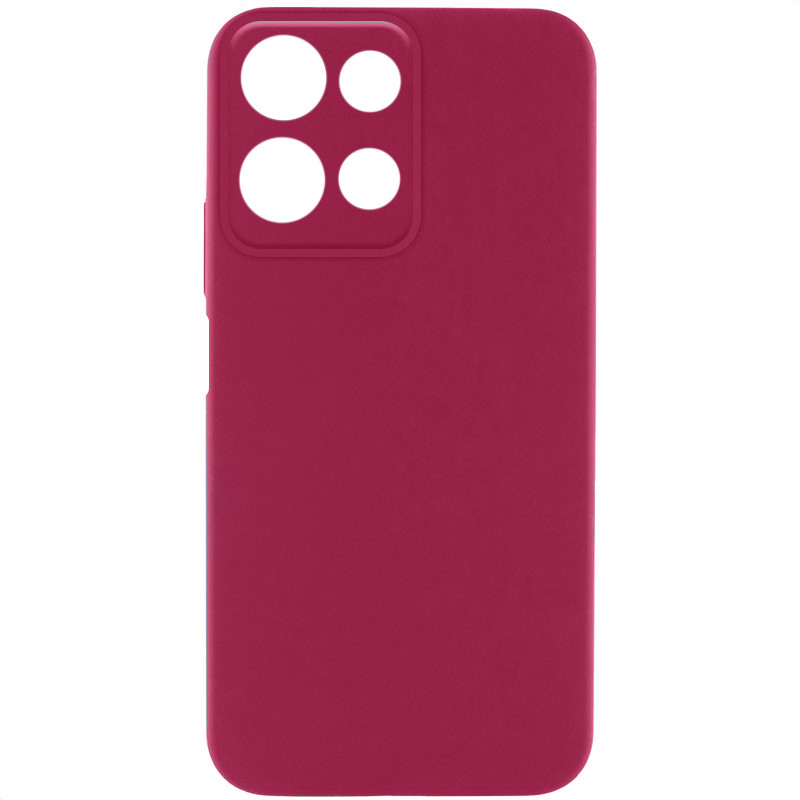 Чехол Silicone Cover Lakshmi Full Camera (AA) для Motorola Moto G75 5G (Бордовый / Marsala)