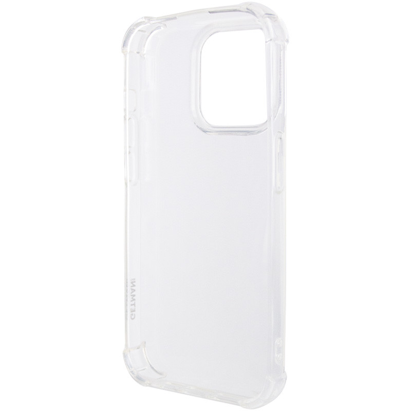 Купити TPU чохол GETMAN Ease logo посилені кути на Apple iPhone 15 Pro Max (6.7") (Прозорий (прозорий)) на vchehle.ua