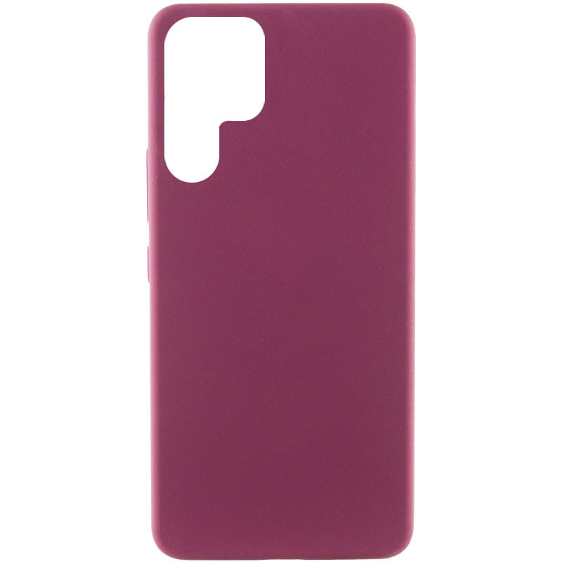 Чохол Silicone Cover Lakshmi (AAA) на Samsung Galaxy S22 Ultra (Бордовий / Plum)