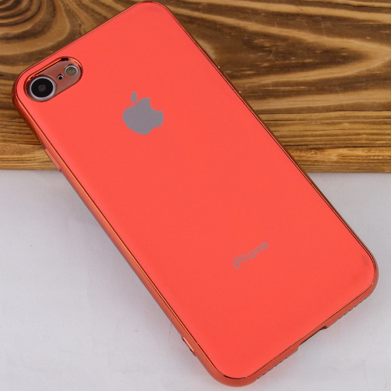 Фото TPU чехол Matte LOGO для Apple iPhone 7 / 8 (4.7") (Розовый  / Coral) на vchehle.ua
