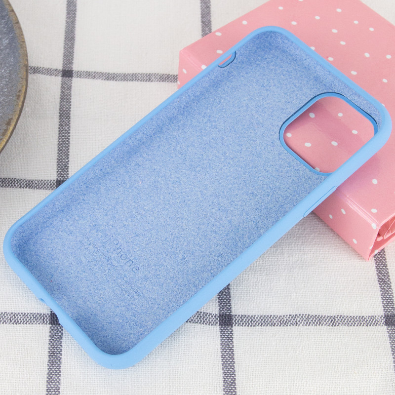 Фото Чехол Silicone Case Full Protective (AA) для Apple iPhone 11 Pro Max (6.5") (Голубой / Cornflower) в магазине vchehle.ua