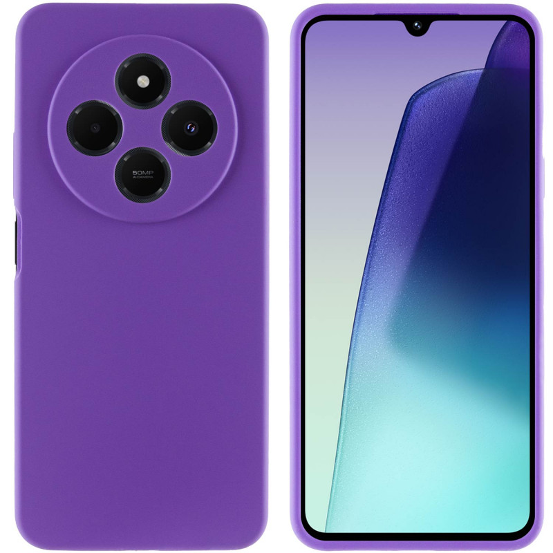 Фото Чохол Silicone Cover Lakshmi Full Camera (AAA) на Xiaomi Redmi 14C (Сливовий / Purple) в маназині vchehle.ua