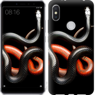 

Чохол Червоно-чорна змія на чорному тлі на Xiaomi Mi Mix 2s 869872