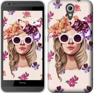 

Чохол Дівчина з квітами v2 на HTC Desire 620 190227